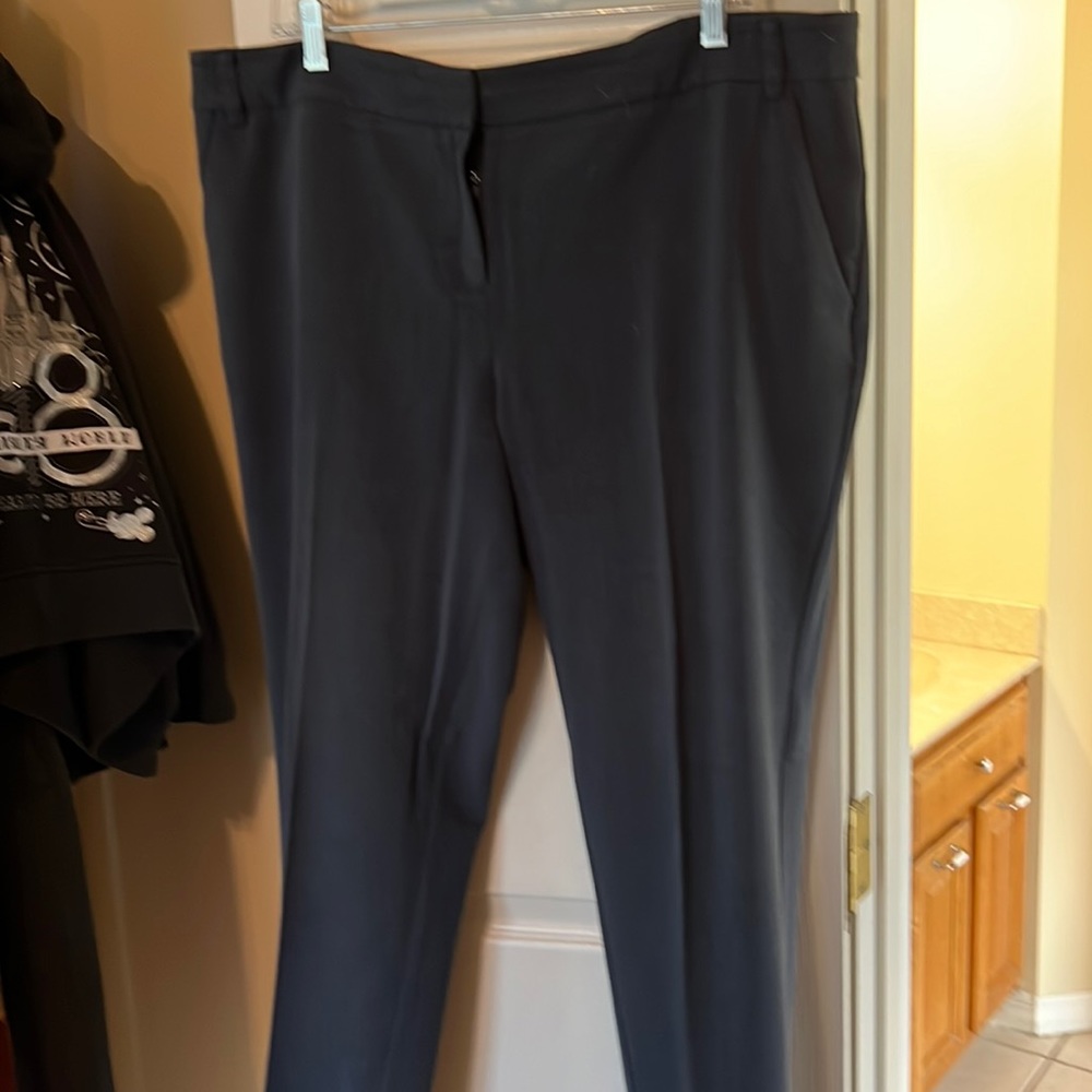 Blue ankle length trouser pant